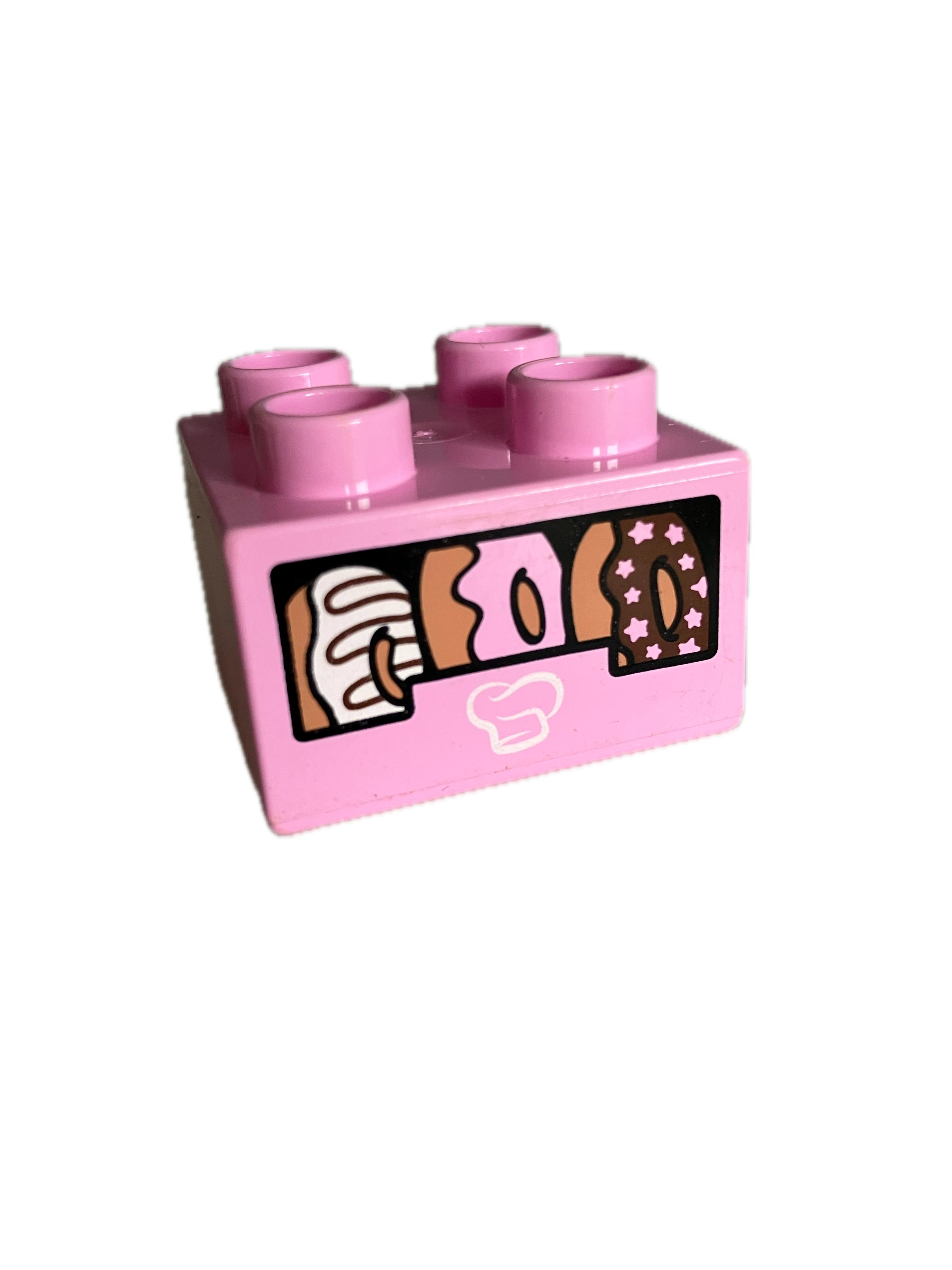 Lego® Duplo® kostka s potiskem donutů